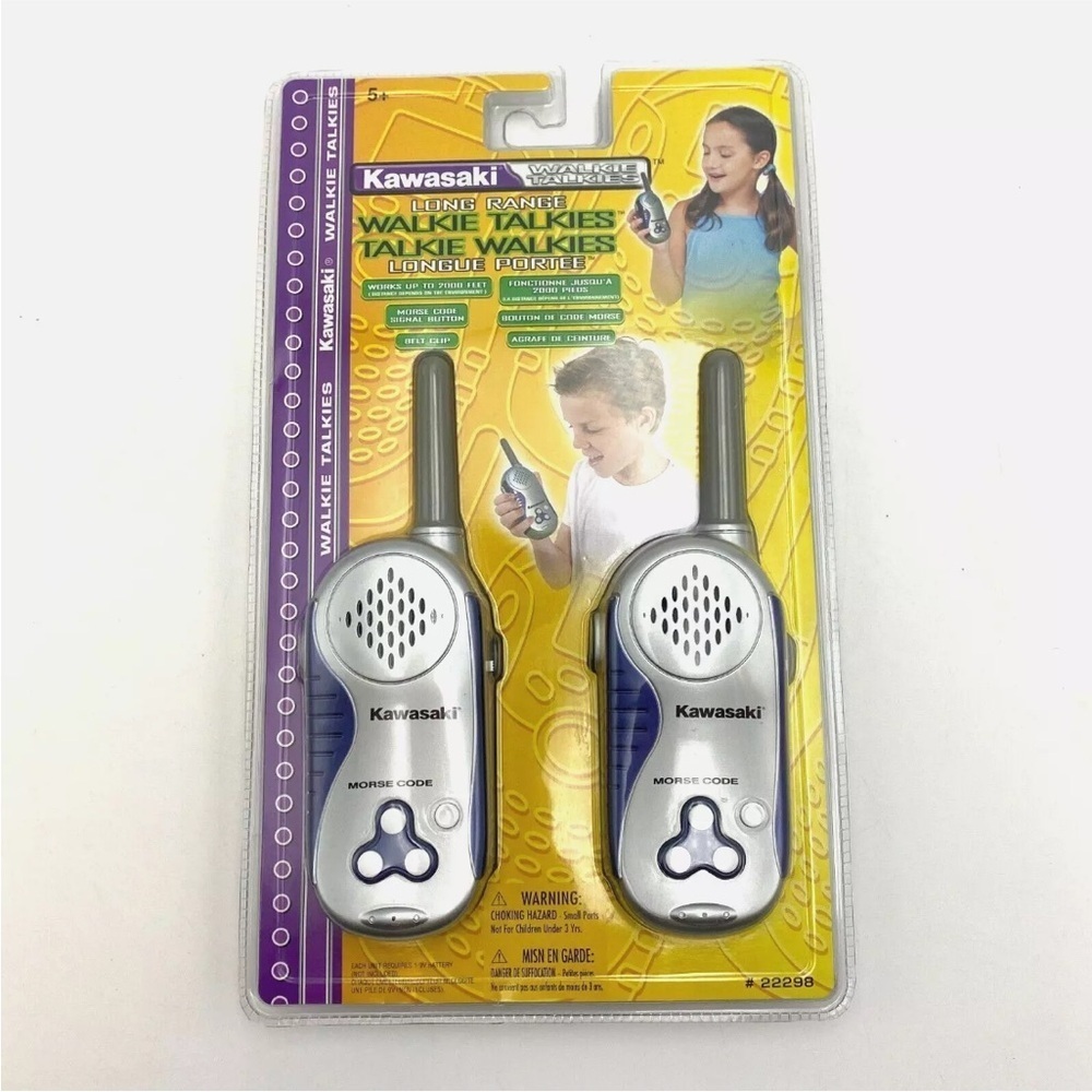 Kawasaki Long Range Walkie Talkies 2000 Feet Range NEW